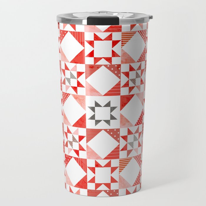 Christmas Quilt - Pattern No1 Travel Mug
