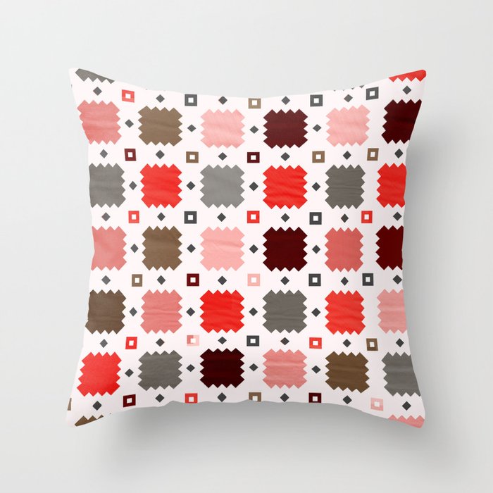 Christmas Quilt - Pattern No3 Throw Pillow
