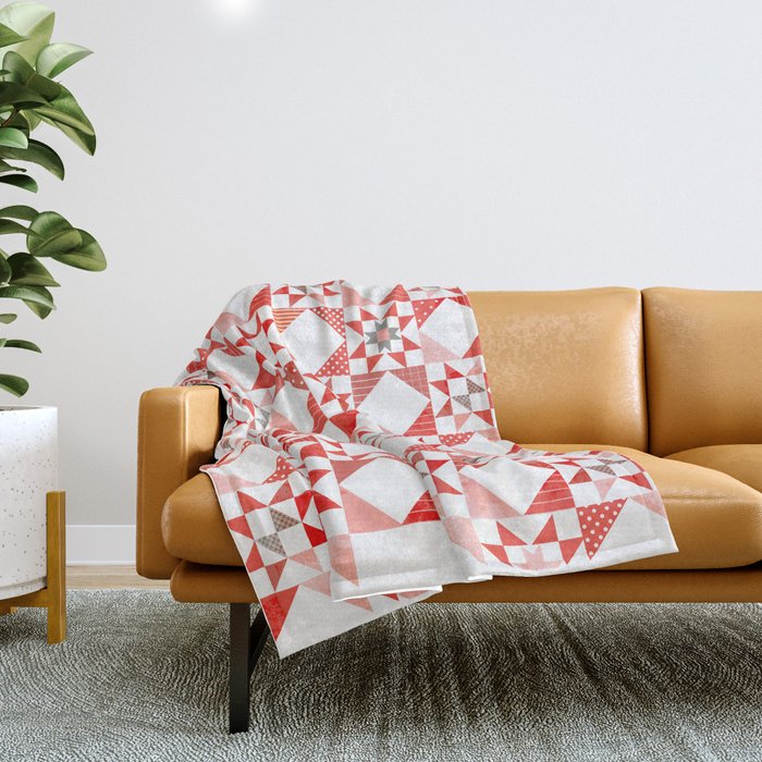 Christmas Quilt - Pattern No1 Throw Blanket