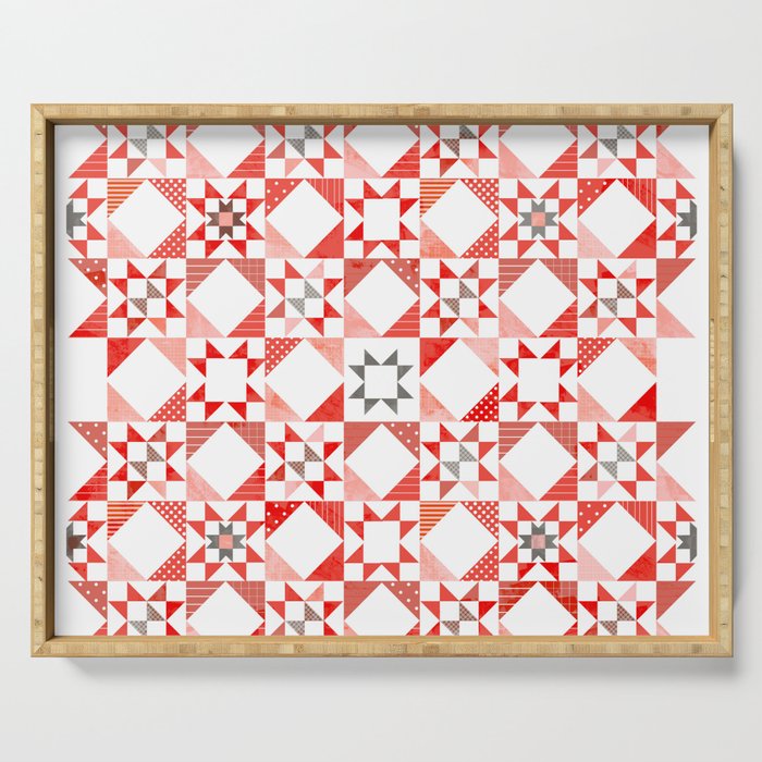 Christmas Quilt - Pattern No1 Serving Tray