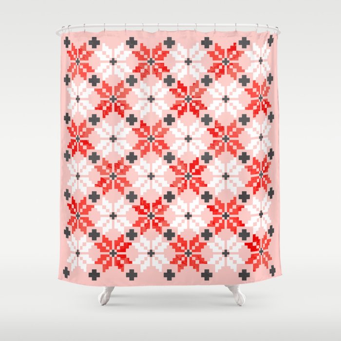 Christmas Quilt - Pattern No2 Shower Curtain