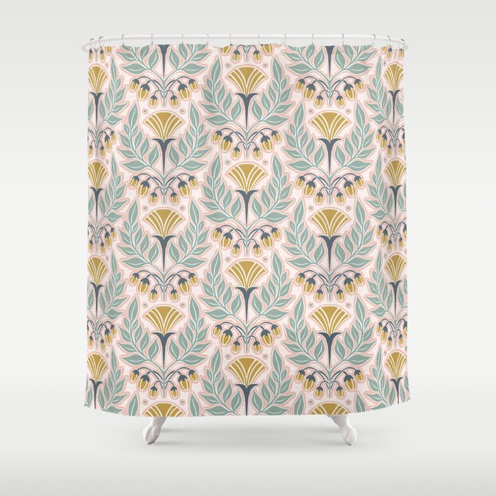 La Floraison - Blush Pink Shower Curtain