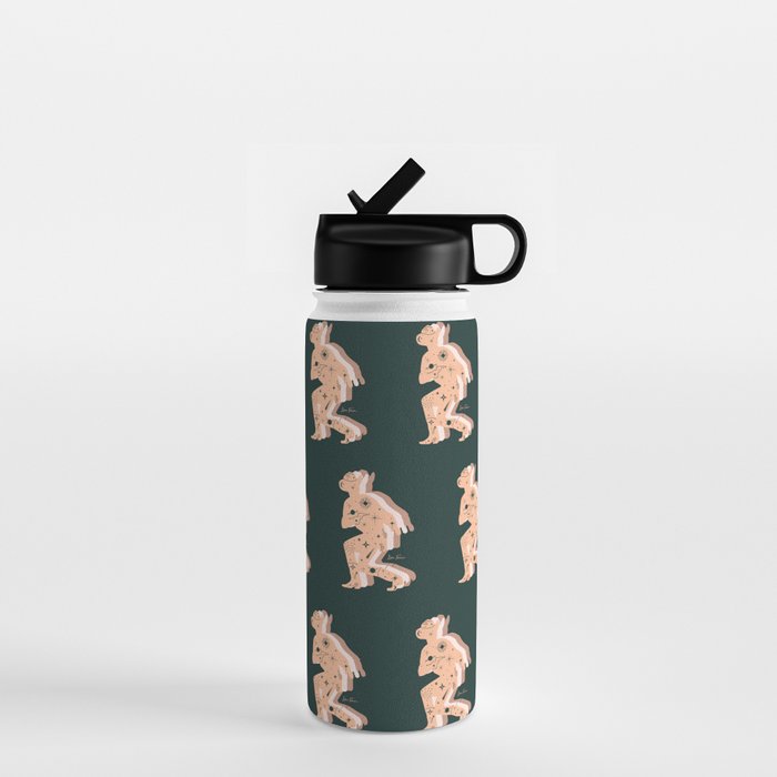 Space Cowboy - Emerald & Peach Water Bottle