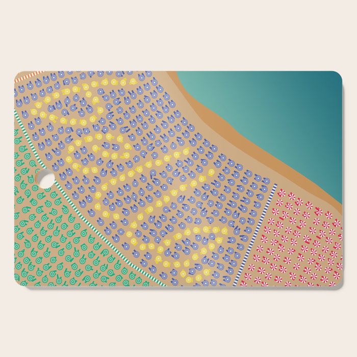Bella / Beautiful Italy Beach Umbrellas - Aerial Italian Cutting Board