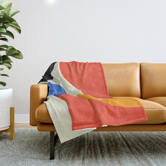 Bauhaus 02: Exhibition 1923 | Mid Century Series  Throw Blanket