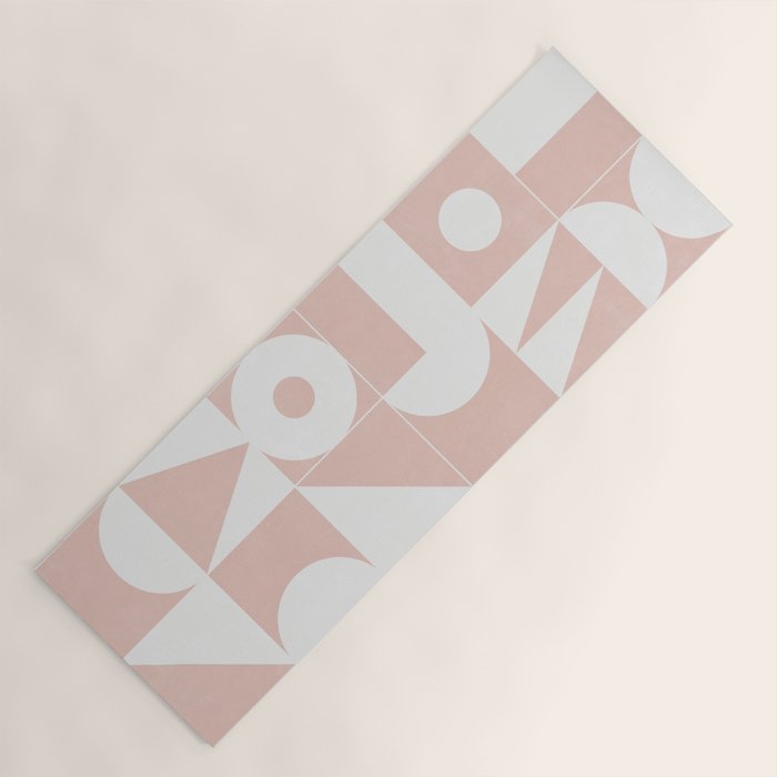 My Favorite Geometric Patterns No.11 - Pale Pink Yoga Mat