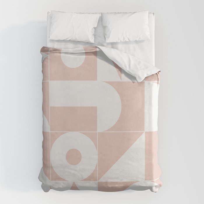 My Favorite Geometric Patterns No.11 - Pale Pink Duvet Cover