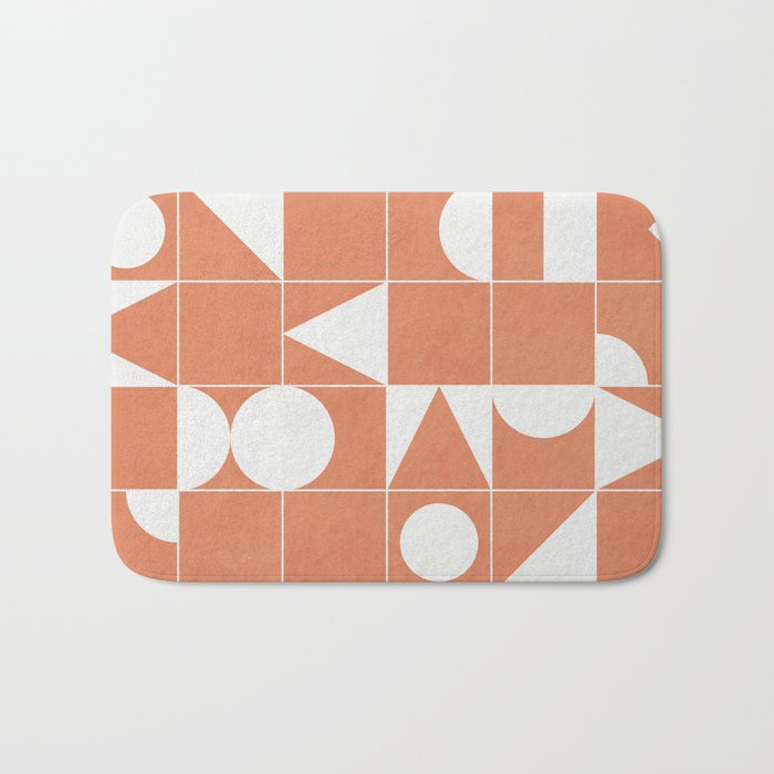 My Favorite Geometric Patterns No.14 - Coral Bath Mat