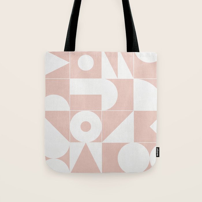 My Favorite Geometric Patterns No.11 - Pale Pink Tote Bag