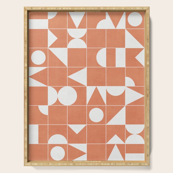 My Favorite Geometric Patterns No.14 - Coral Serving Tray