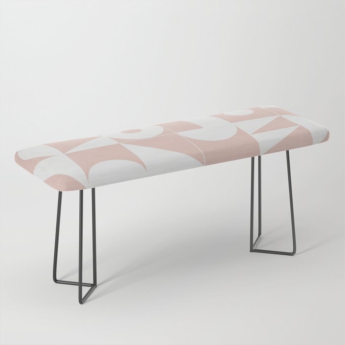 My Favorite Geometric Patterns No.11 - Pale Pink Bench