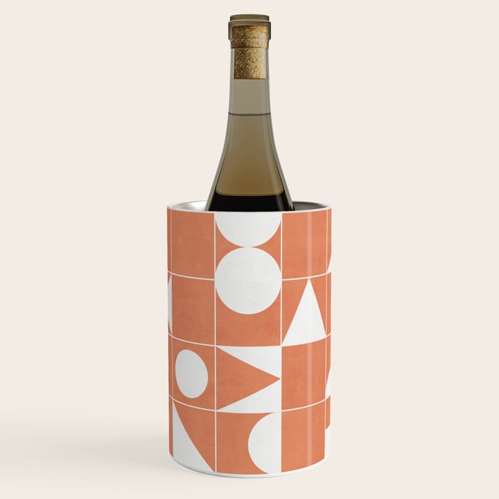 My Favorite Geometric Patterns No.14 - Coral Wine Chiller