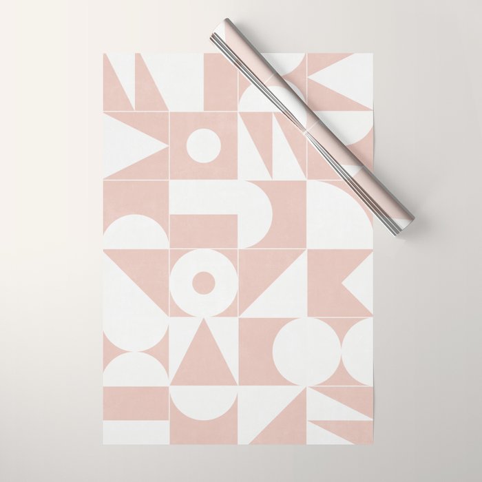 My Favorite Geometric Patterns No.11 - Pale Pink Wrapping Paper