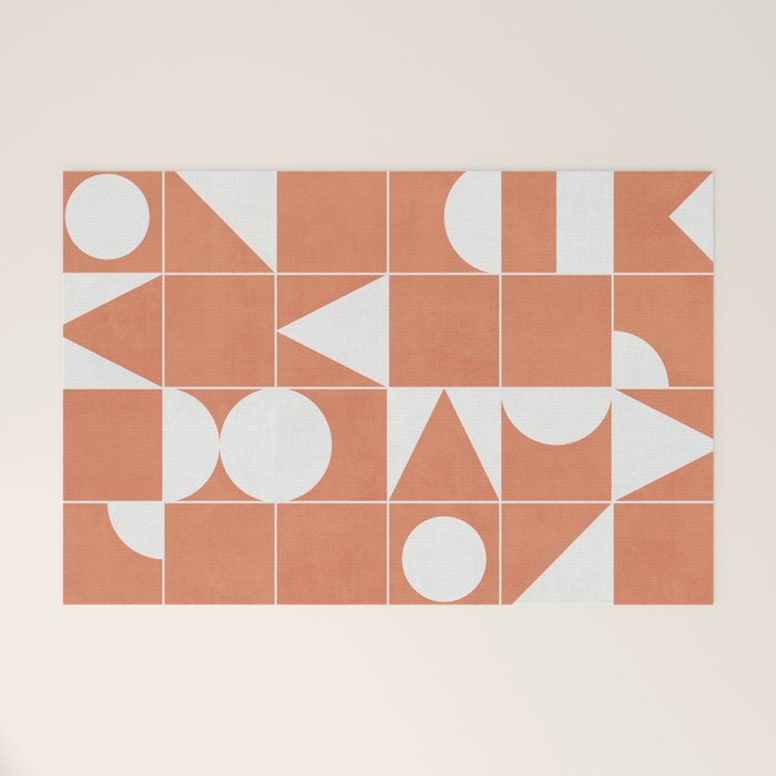 My Favorite Geometric Patterns No.14 - Coral Welcome Mat