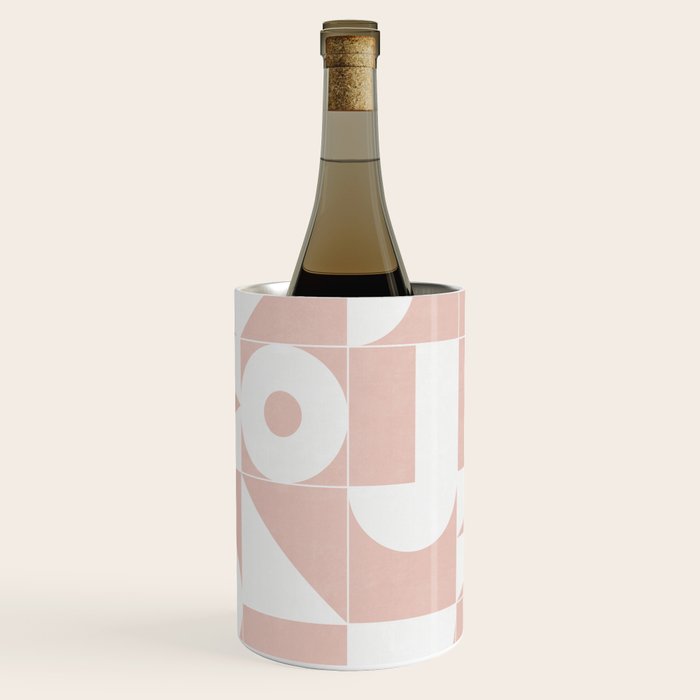 My Favorite Geometric Patterns No.11 - Pale Pink Wine Chiller