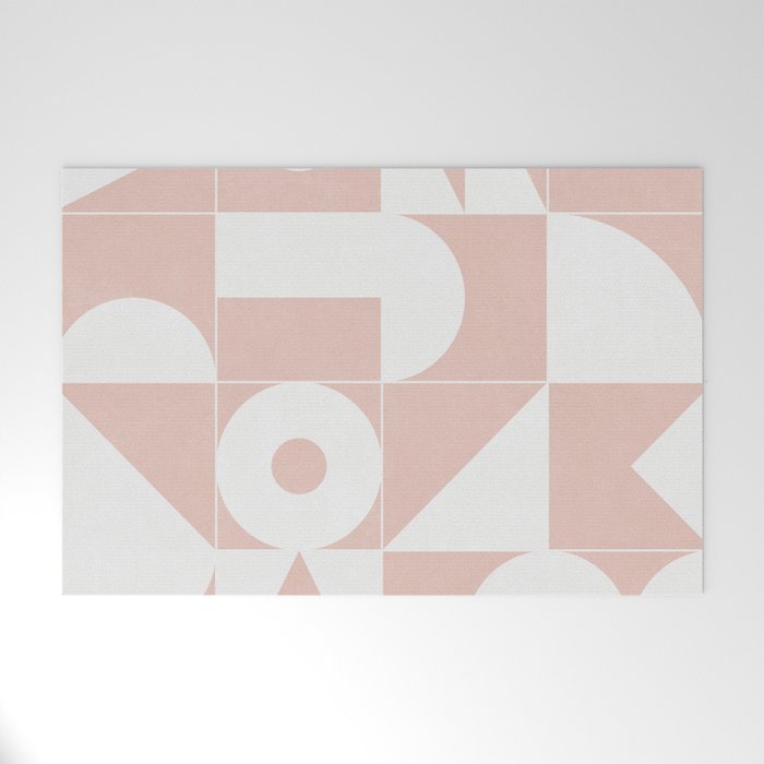 My Favorite Geometric Patterns No.11 - Pale Pink Welcome Mat