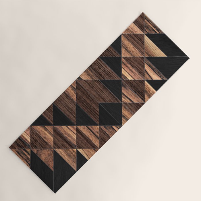 Urban Tribal Pattern No.11 - Aztec - Wood Yoga Mat