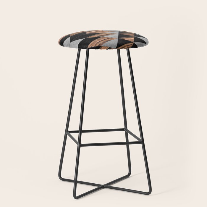 Urban Tribal Pattern No.10 - Aztec - Concrete And Wood Stool