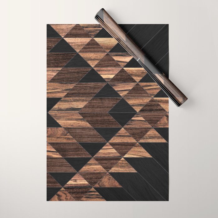 Urban Tribal Pattern No.11 - Aztec - Wood Wrapping Paper