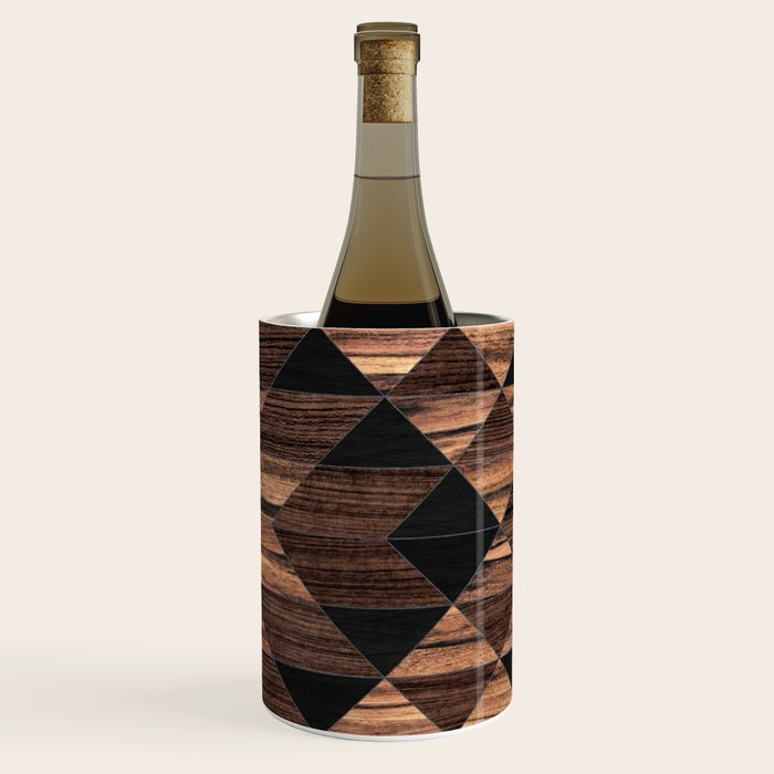 Urban Tribal Pattern No.11 - Aztec - Wood Wine Chiller