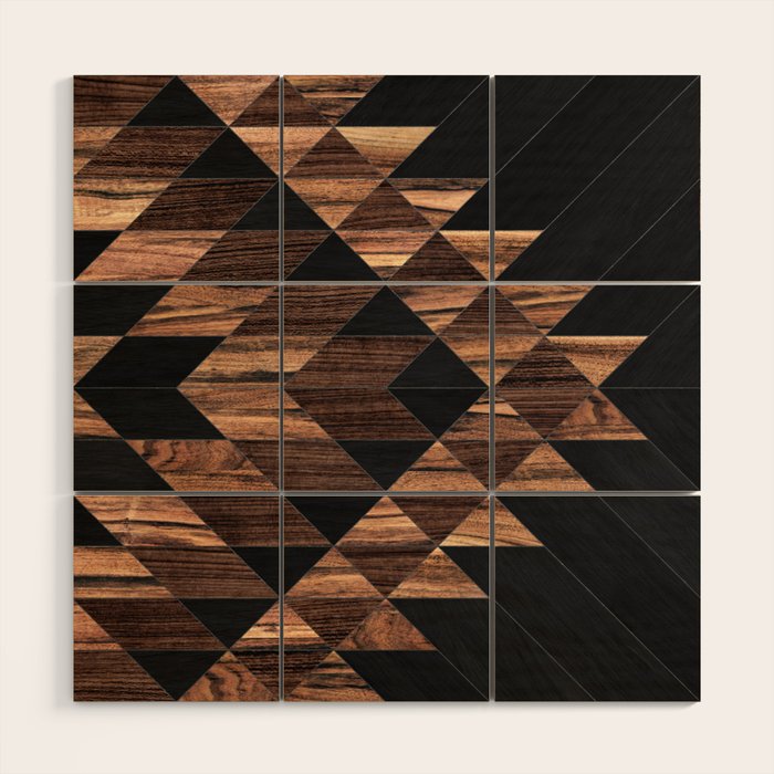 Urban Tribal Pattern No.11 - Aztec - Wood Wood Wall Art