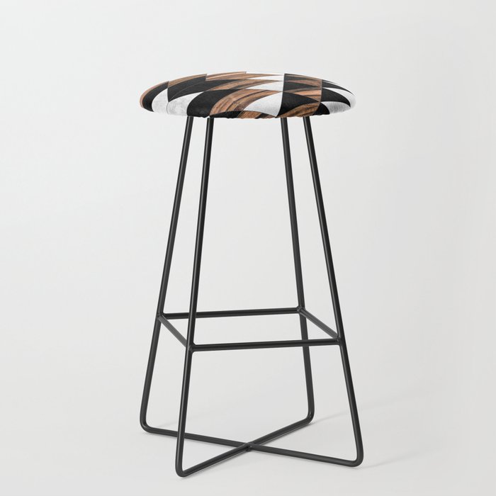 Urban Tribal Pattern No.9 - Aztec - Concrete And Wood Stool