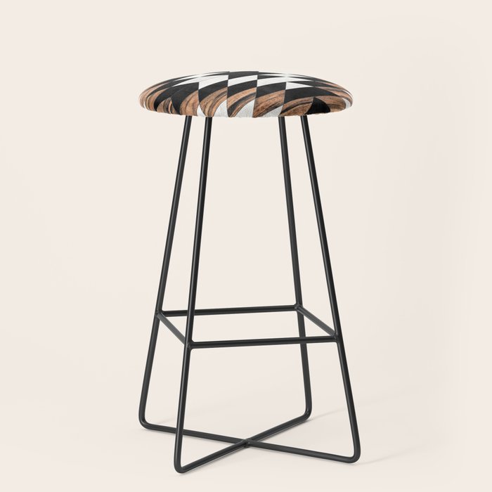 Urban Tribal Pattern No.13 - Aztec - Concrete And Wood Stool
