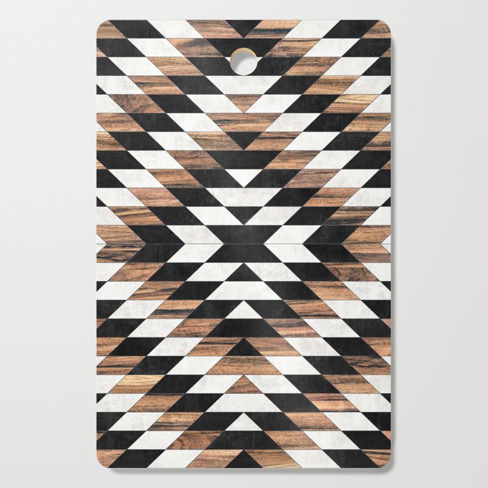 Urban Tribal Pattern No.13 - Aztec - Concrete And Wood Cutting Board