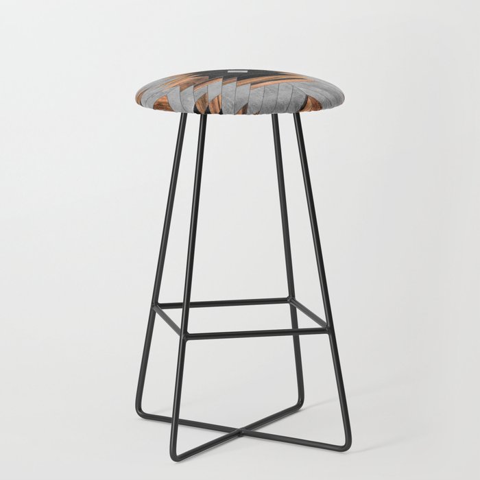 Urban Tribal Pattern No.6 - Aztec - Concrete And Wood Stool