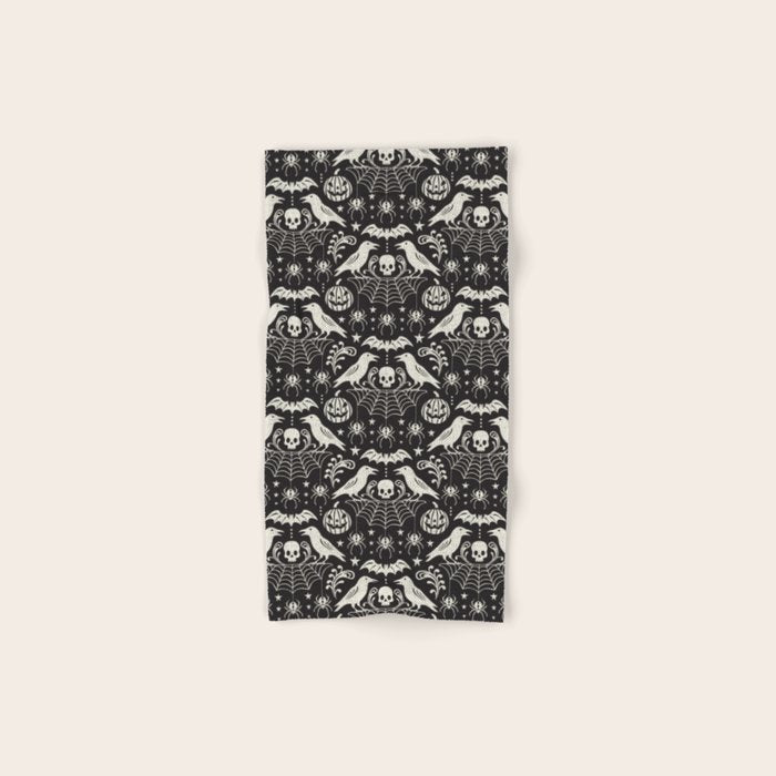 All Hallows' Eve - Black Ivory Halloween Bath Towel