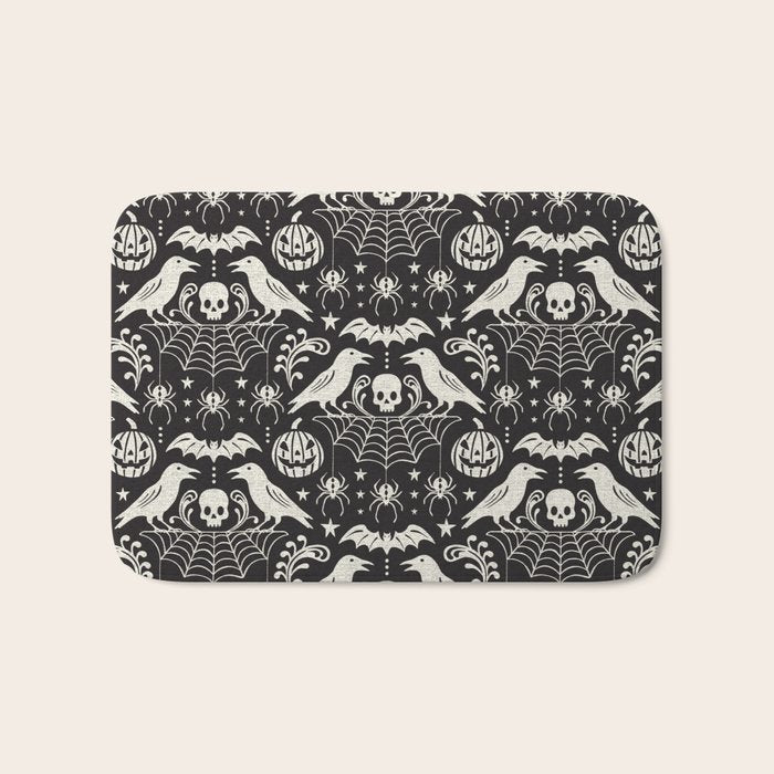 All Hallows' Eve - Black Ivory Halloween Bath Mat