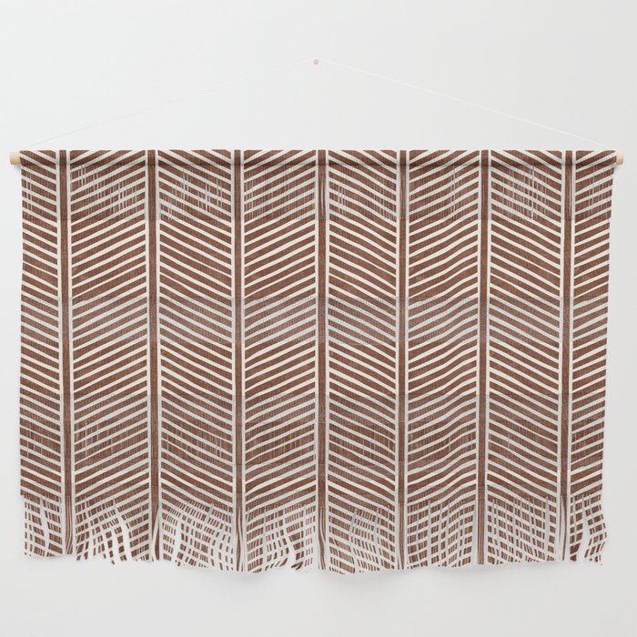 Organic Chevron On Brandywine Wall Hanging