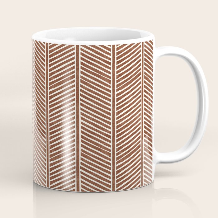 Organic Chevron On Brandywine Coffee Mug