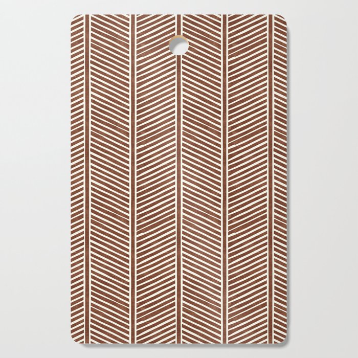 Organic Chevron On Brandywine Cutting Board