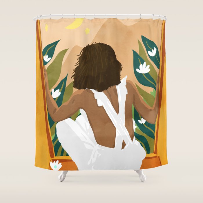 The Wild World And A Rebel Heart Shower Curtain