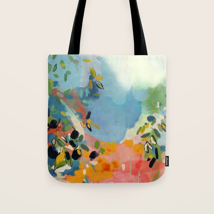 Garden With Sea View And Olive Tree Tote Bag