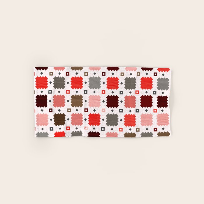 Christmas Quilt - Pattern No3 Bath Towel