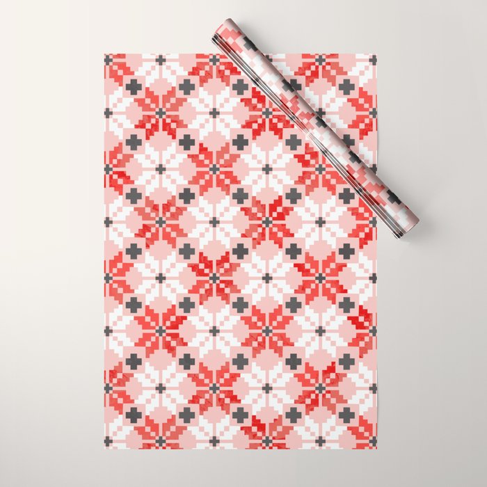 Christmas Quilt - Pattern No2 Wrapping Paper