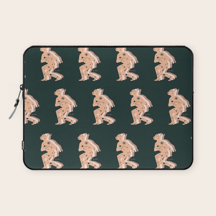 Space Cowboy - Emerald & Peach Laptop Sleeve