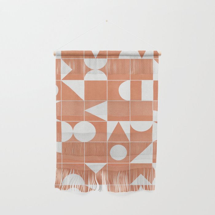 My Favorite Geometric Patterns No.14 - Coral Wall Hanging