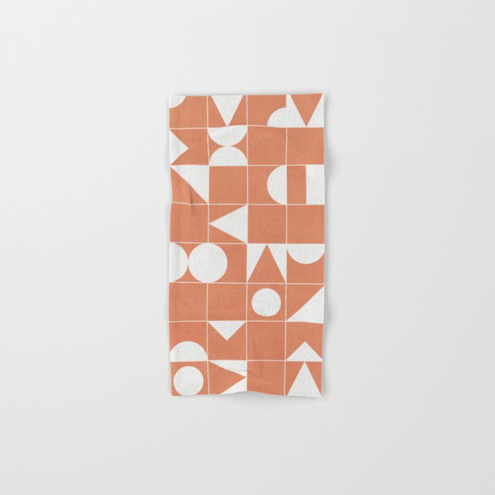 My Favorite Geometric Patterns No.14 - Coral Bath Towel