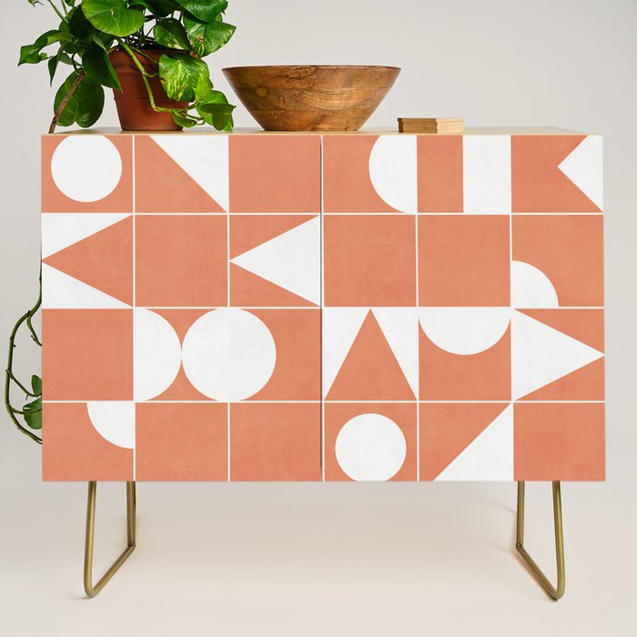 My Favorite Geometric Patterns No.14 - Coral Credenza