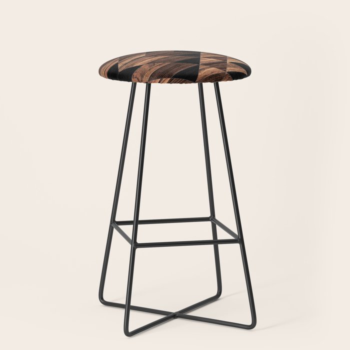 Urban Tribal Pattern No.11 - Aztec - Wood Stool