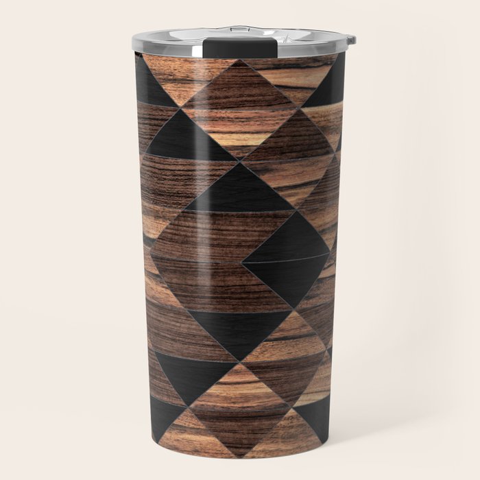 Urban Tribal Pattern No.11 - Aztec - Wood Travel Mug