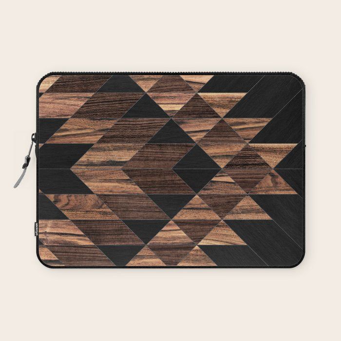 Urban Tribal Pattern No.11 - Aztec - Wood Laptop Sleeve