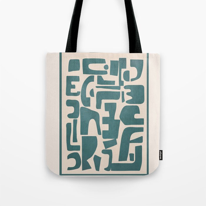 Organic Contemporary Modern Shapes 12 Tote Bag