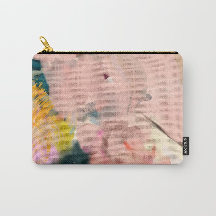 Abstract Floral Inspiration Carry All Pouch