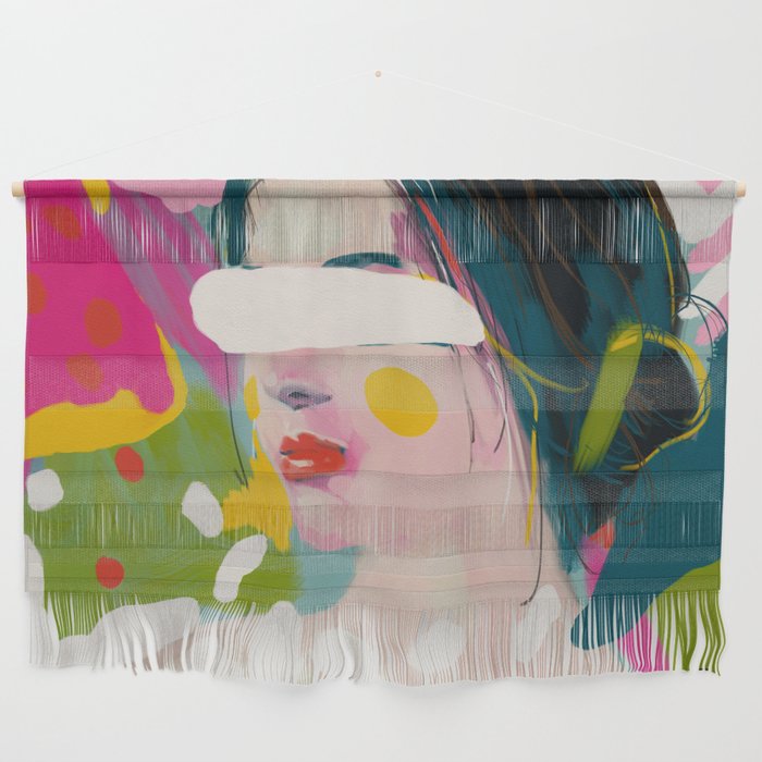Look At Me, Woman Portrait Contemporary Wall Hanging