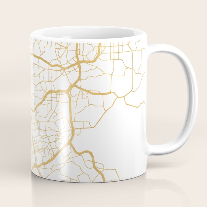 San Diego California City Street Map Art Coffee Mug