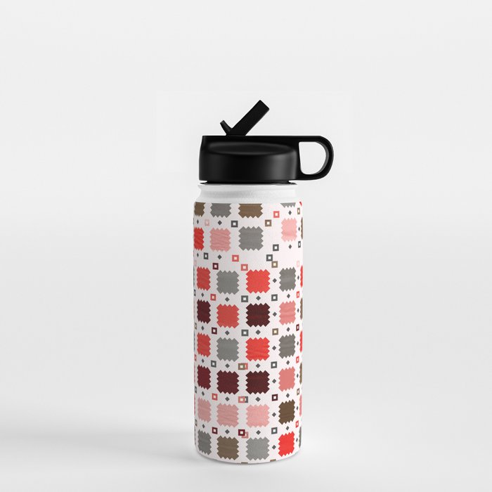 Christmas Quilt - Pattern No3 Water Bottle